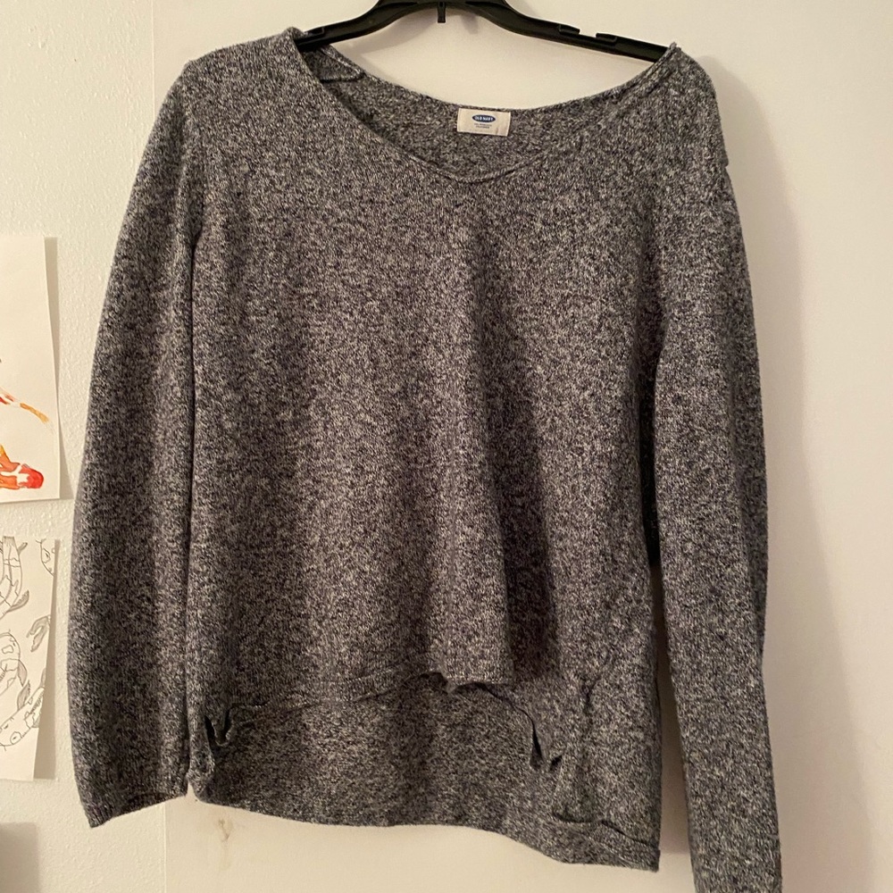Old Navy Grey Long Sleeve Sweater